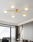 Floating Arm Globe Ceiling Lamp