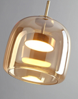 Curved Mirror-Finish Pendant Lamp