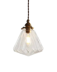 Faceted Glass Pendant Lamp