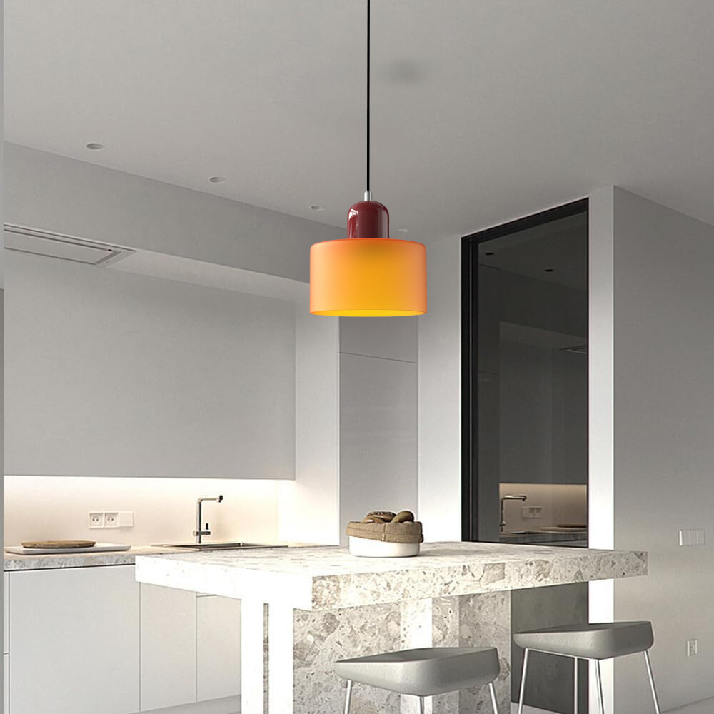 Curved Sculptural Pendant Lamp