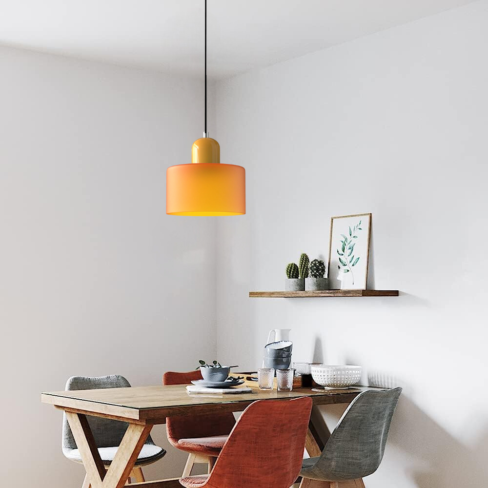 Curved Sculptural Pendant Lamp