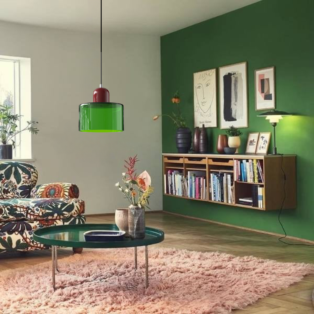 Curved Sculptural Pendant Lamp