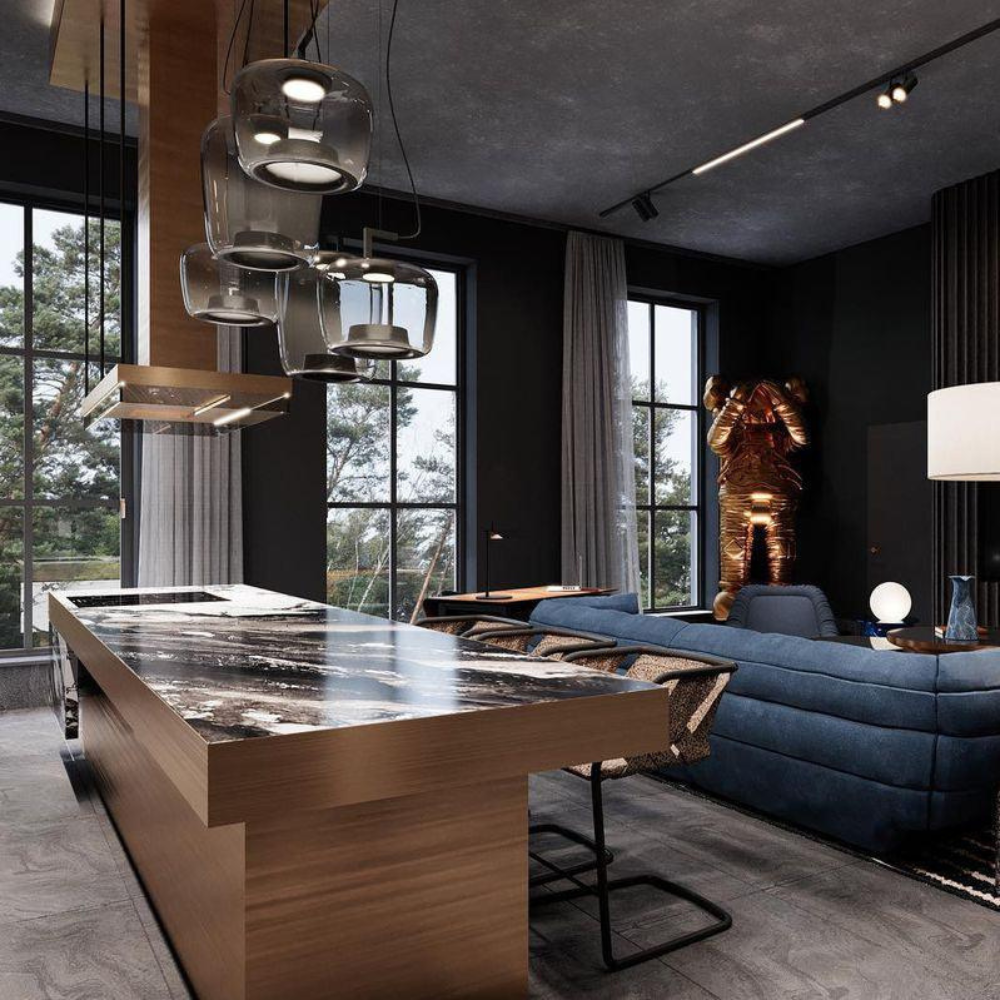 Twin Dome Pendant Lamp