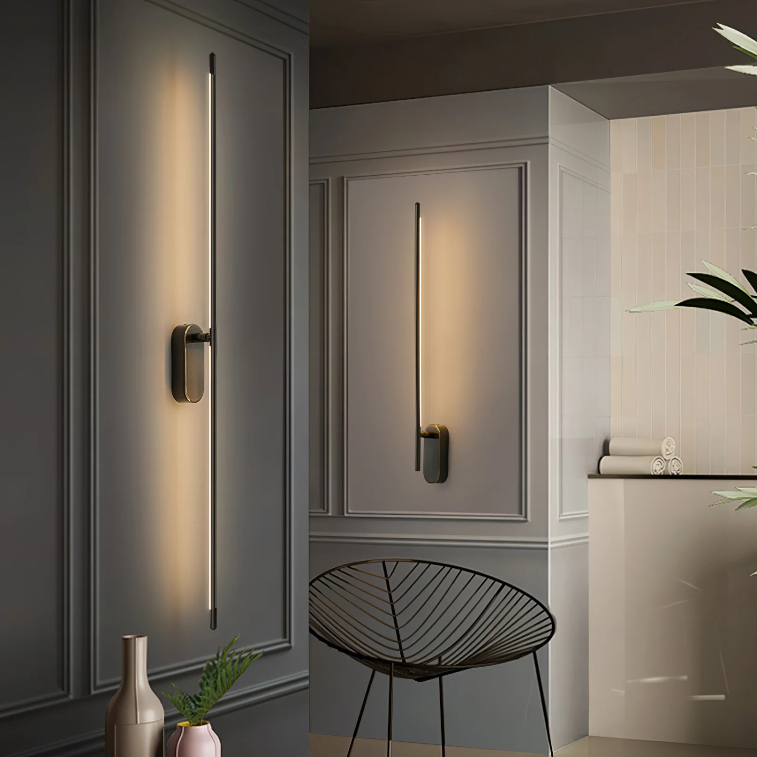 Slim Metal Wall Lamp