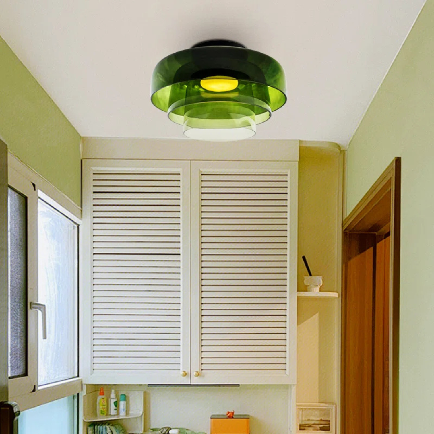 Layered Glass Ceiling Lamp