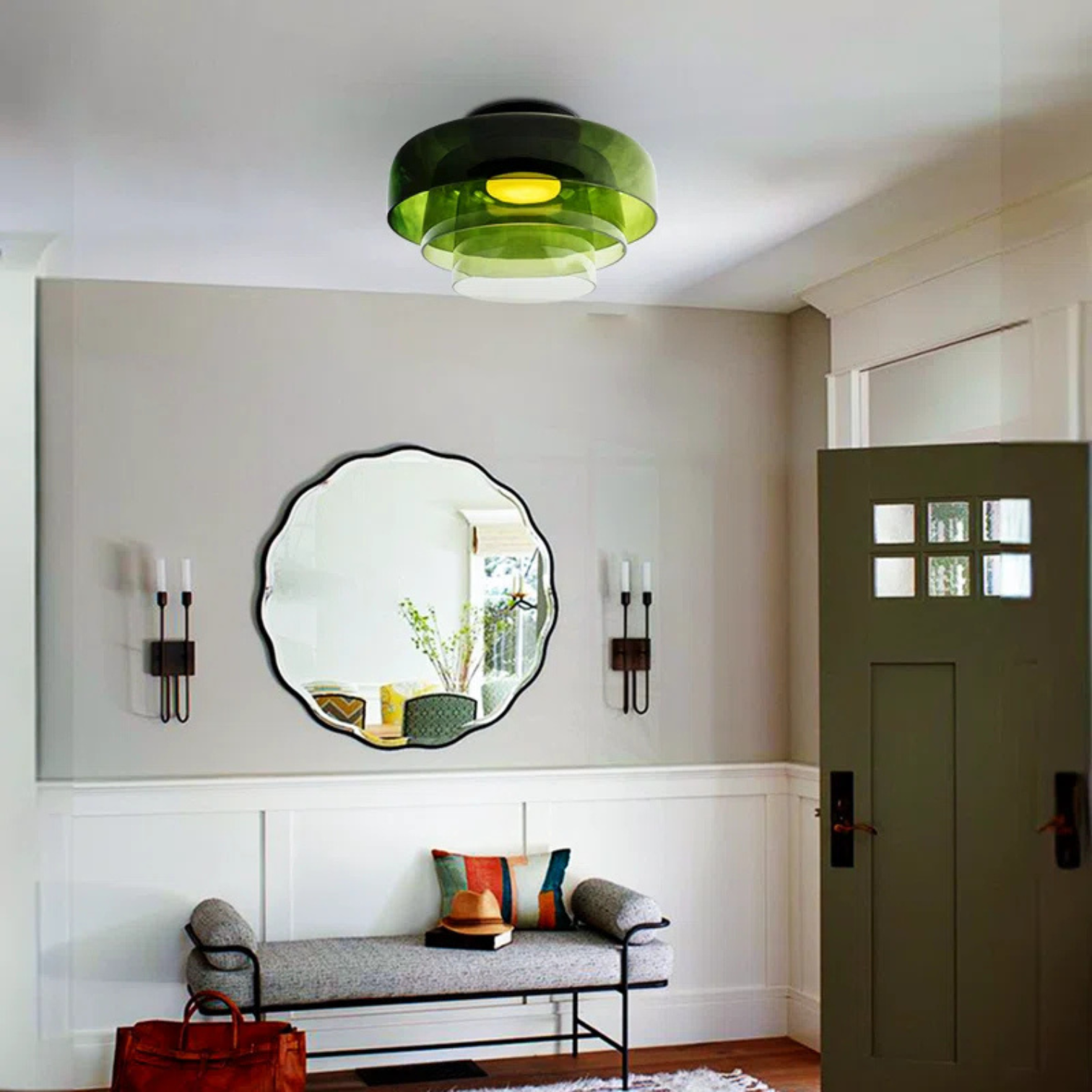 Layered Glass Ceiling Lamp