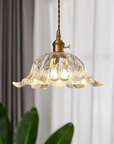 Floral Glass Pendant Lamp