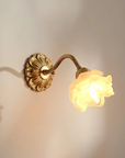 Floral Glass Wall Lamp