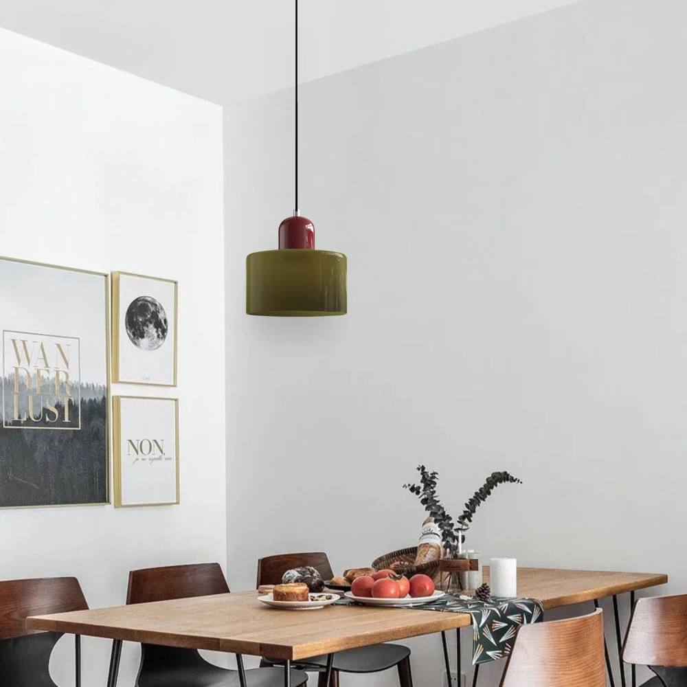 Curved Sculptural Pendant Lamp