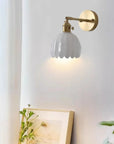 Pleated Glass Wall Lamp