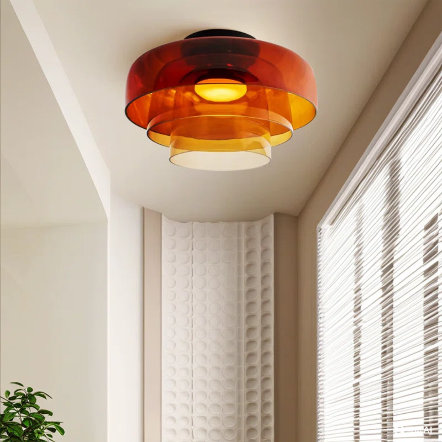 Layered Glass Ceiling Lamp