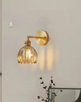Pleated Glass Wall Lamp