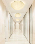 Pleated Shell-Inspired Ceiling Lamp