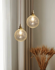 Crackled Glass Pendant Lamp