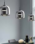 Curved Mirror-Finish Pendant Lamp