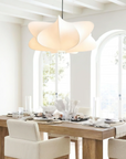 Floating Silk & Iron Pendant Lamp