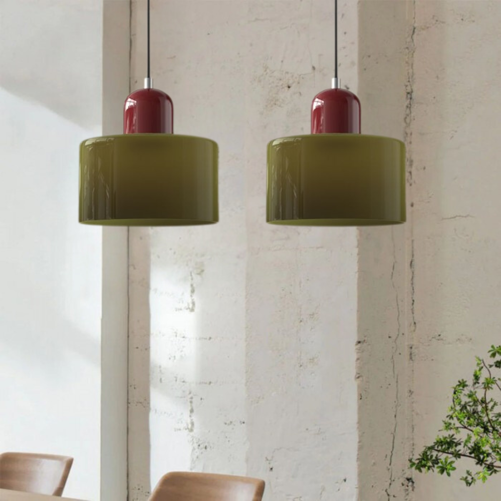 Curved Sculptural Pendant Lamp