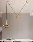 Copper & Chrome Pendant Lamp