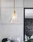 Fluted Glass Pendant Lamp