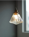 Faceted Glass Pendant Lamp