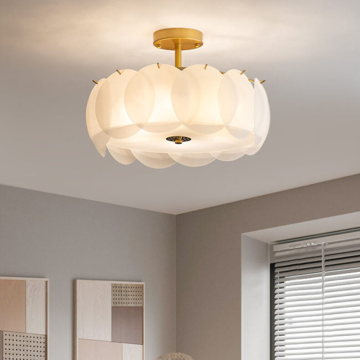Iron Plated Ceiling Lamp