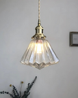 Faceted Glass Pendant Lamp