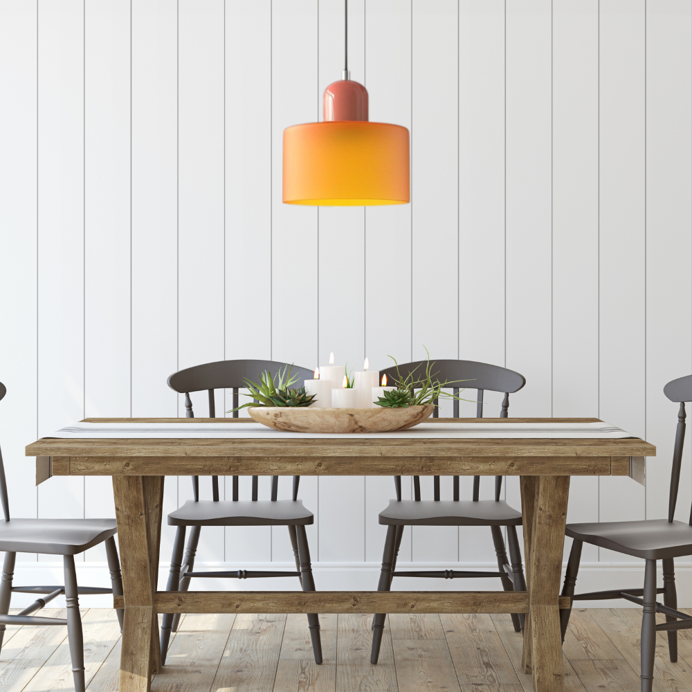 Curved Sculptural Pendant Lamp