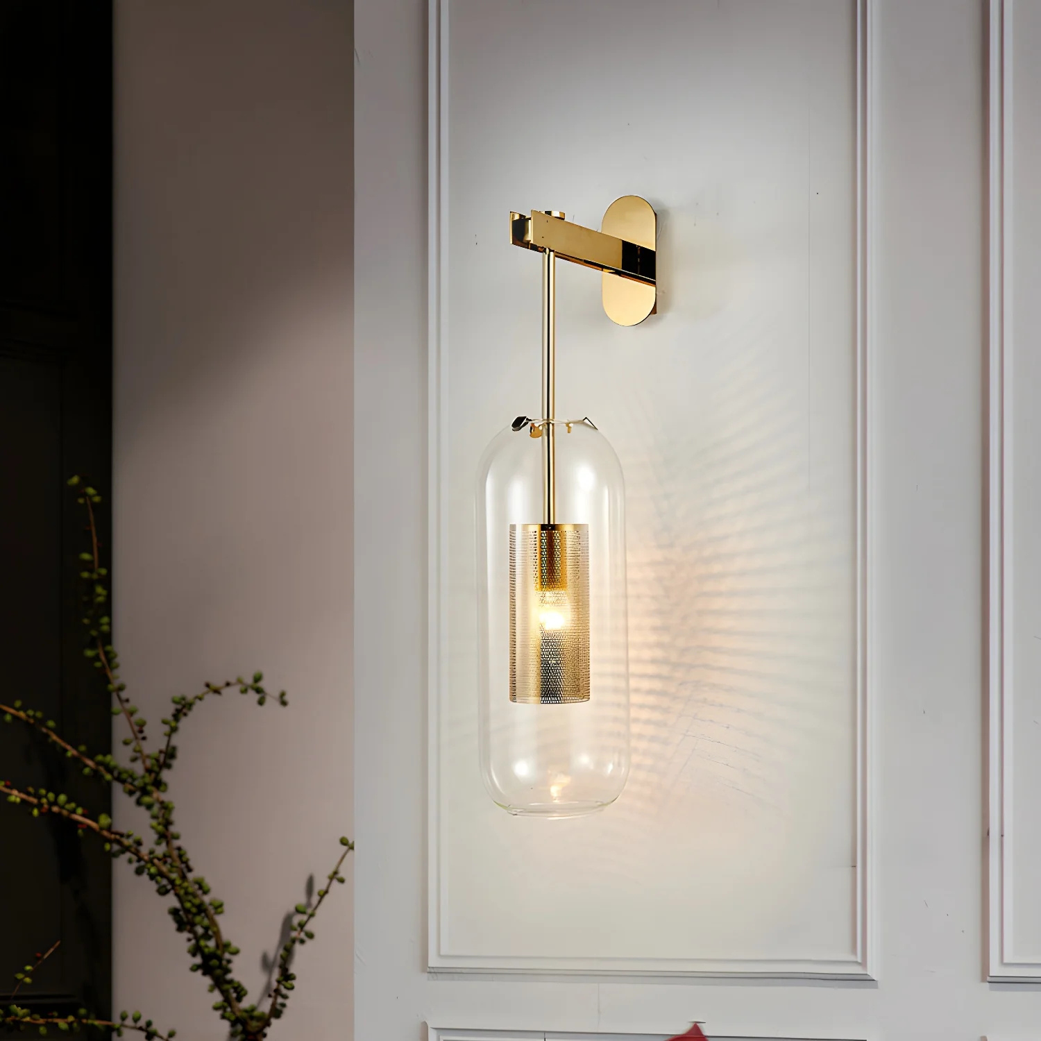 Minimalist Glass Wall Lamp