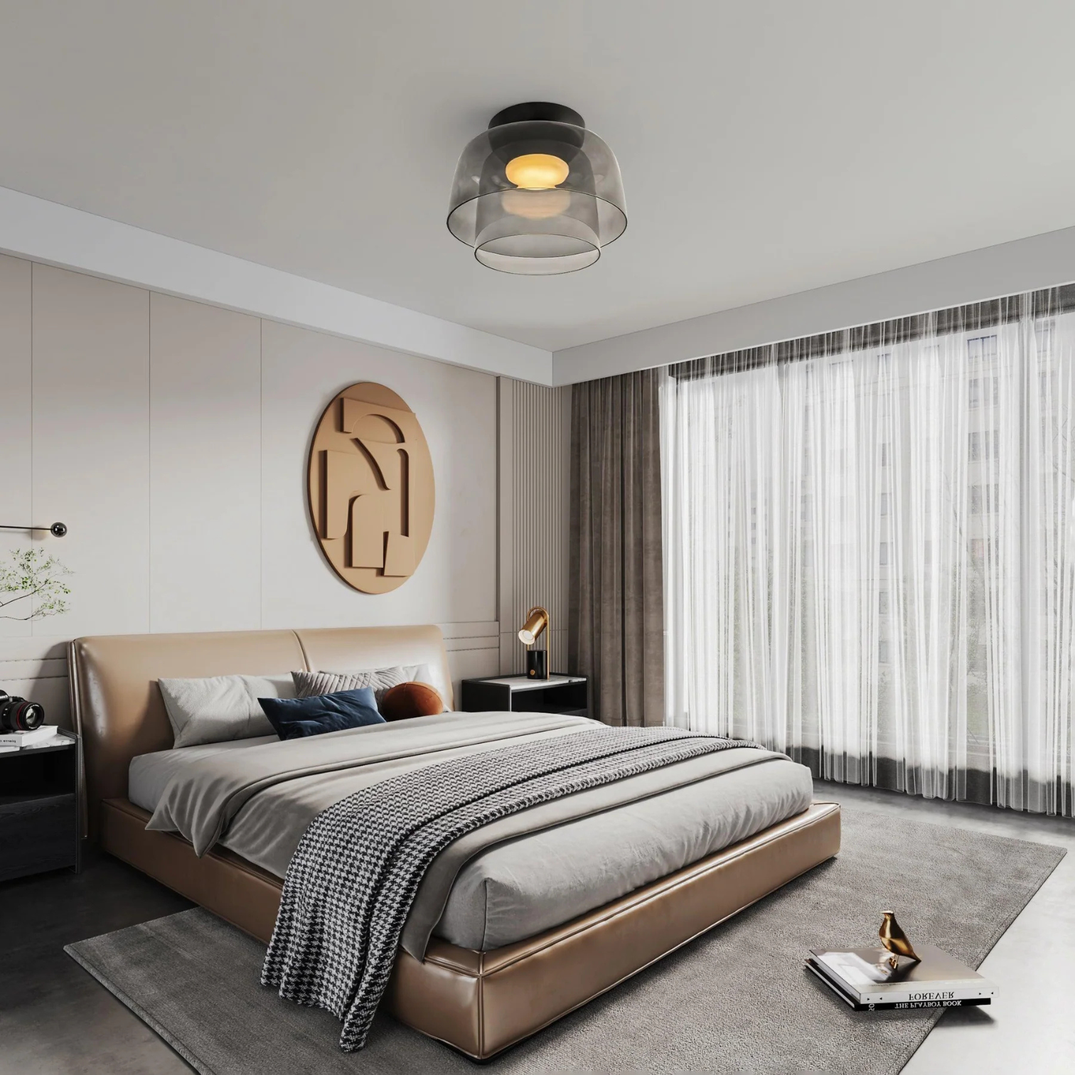 Layered Glass Ceiling Lamp