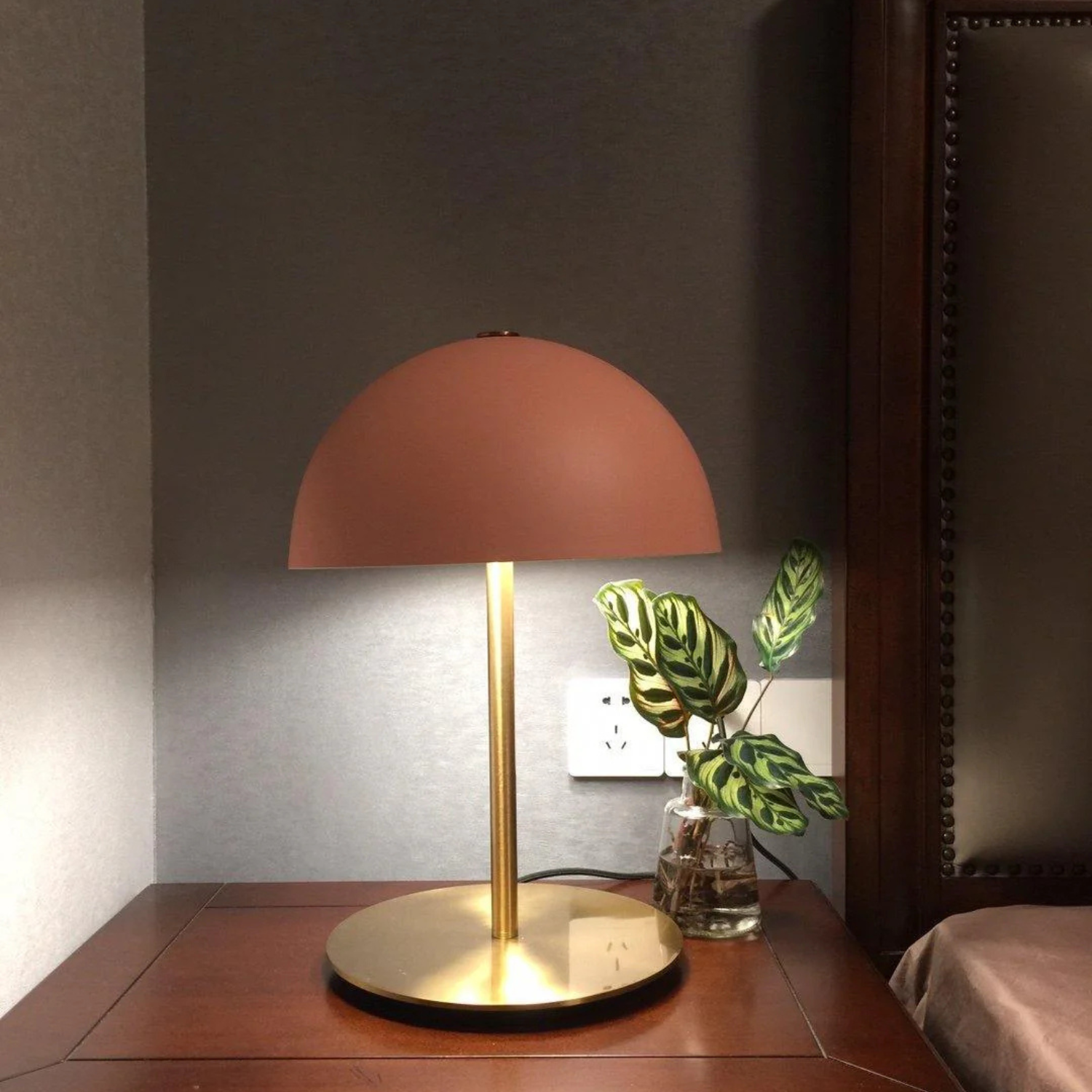 Plastic &amp; Iron Table Lamp