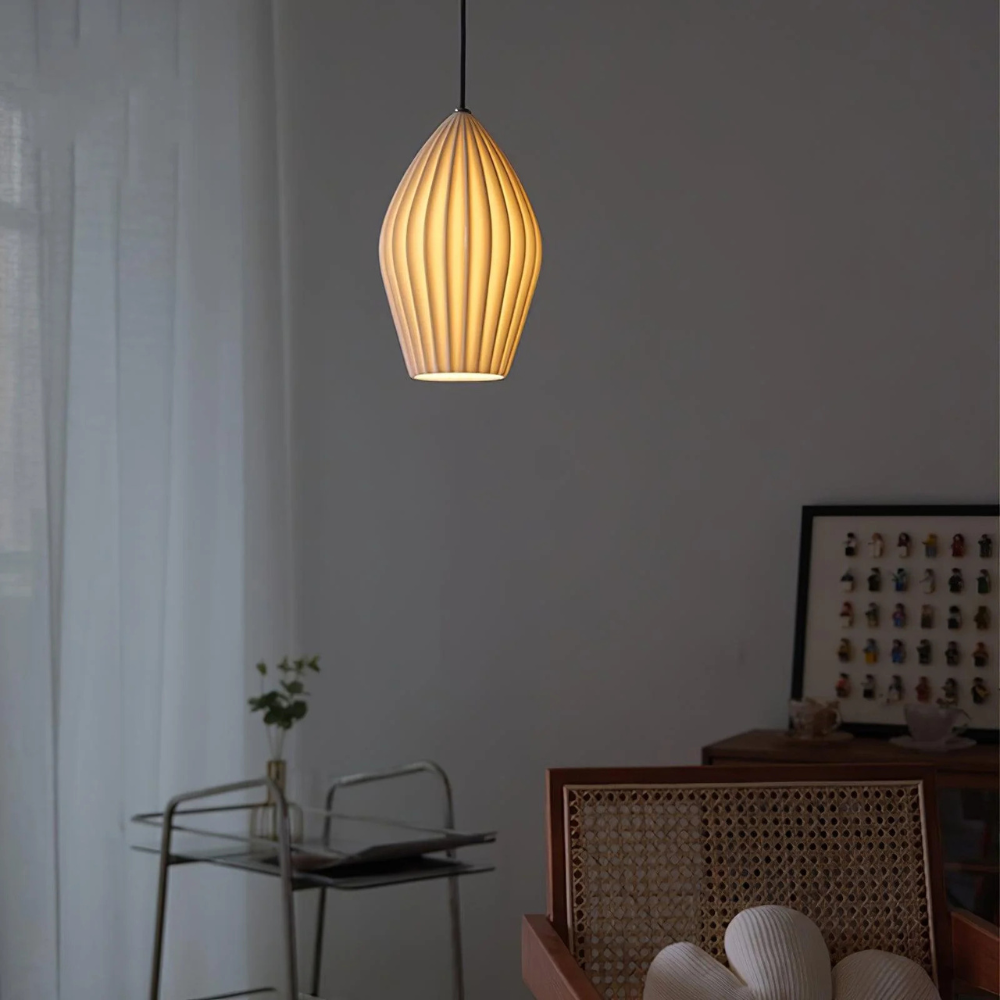 Sculptural Contoured Pendant Lamp