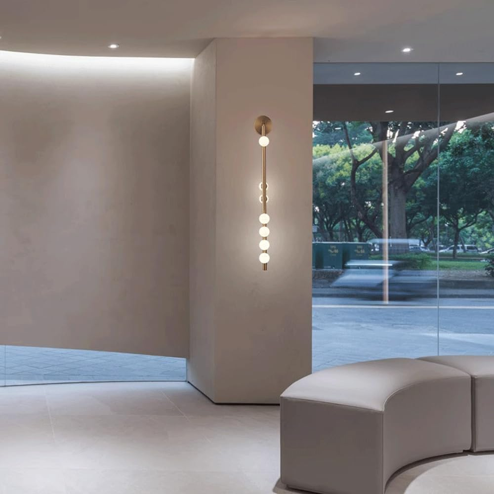 Vertical Globe Wall Lamp