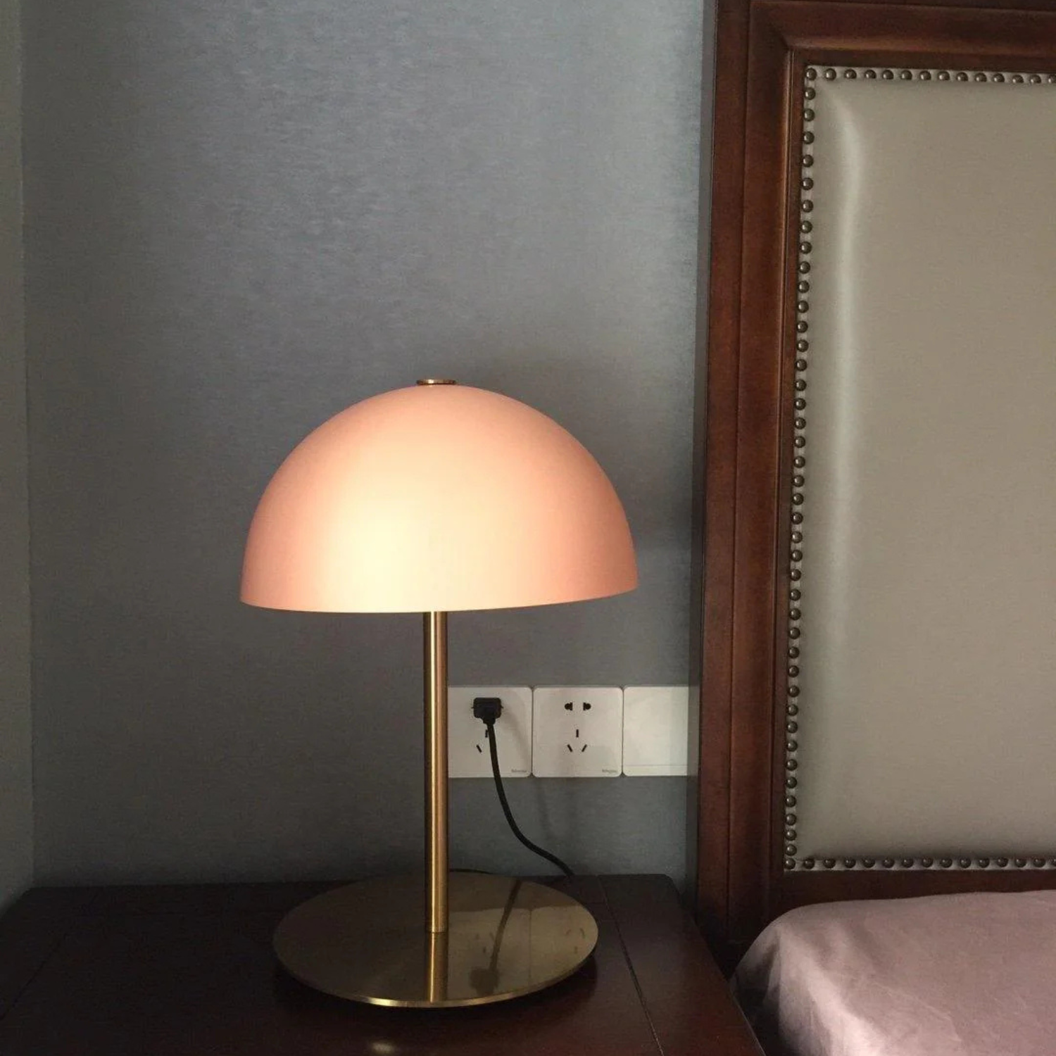 Plastic &amp; Iron Table Lamp