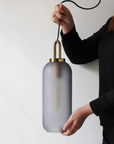 Sculptural Frosted Glass Pendant Lamp