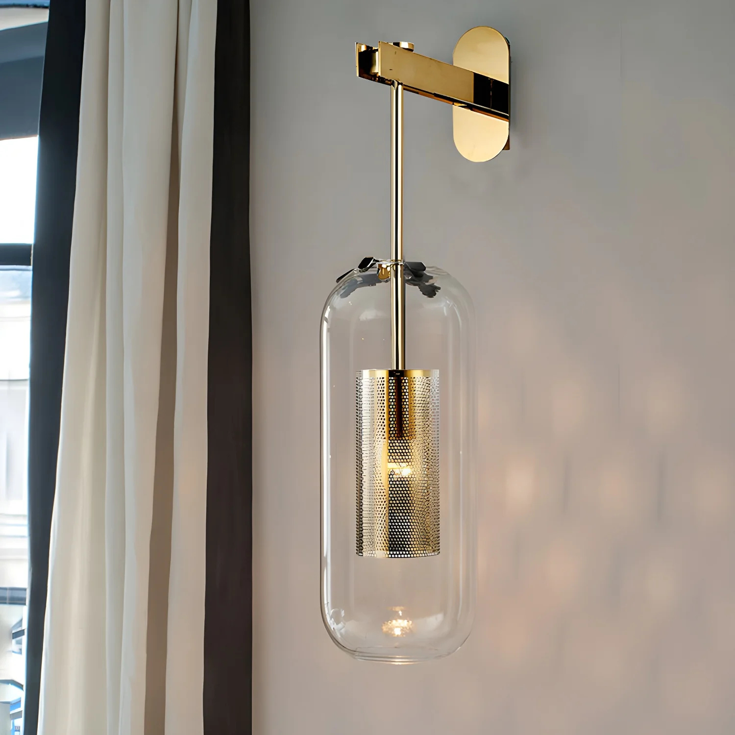 Minimalist Glass Wall Lamp