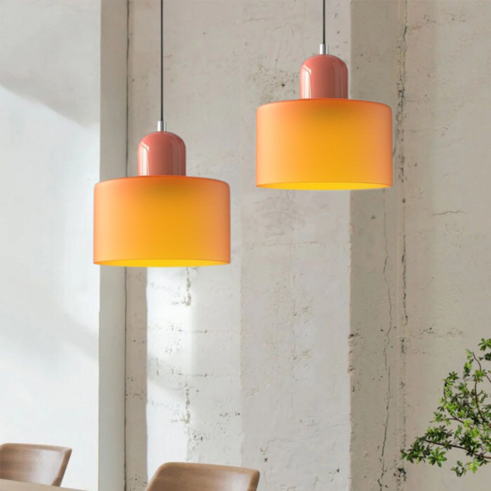 Curved Sculptural Pendant Lamp