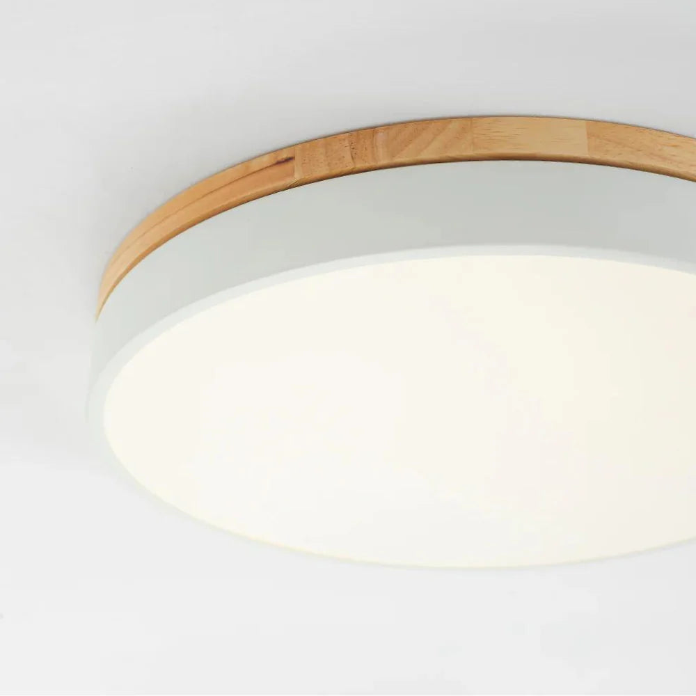 Wood Accent Ceiling Lamp