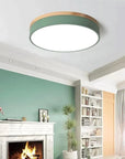 Wood Accent Ceiling Lamp