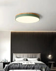Wood Accent Ceiling Lamp