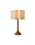 Sculptural Wooden Table Lamp