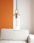 Sculptural Frosted Glass Pendant Lamp